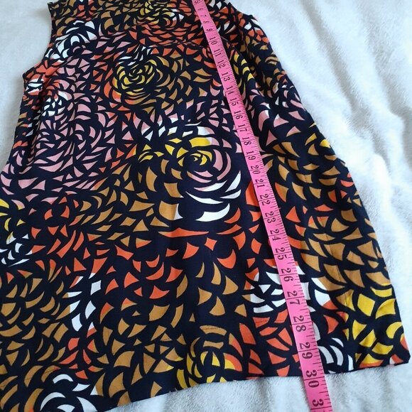 Marimekko Women's Size 34 (XS) Multicolor Retro Print Sleeveless Gita Tunic Top - Picture 14 of 16